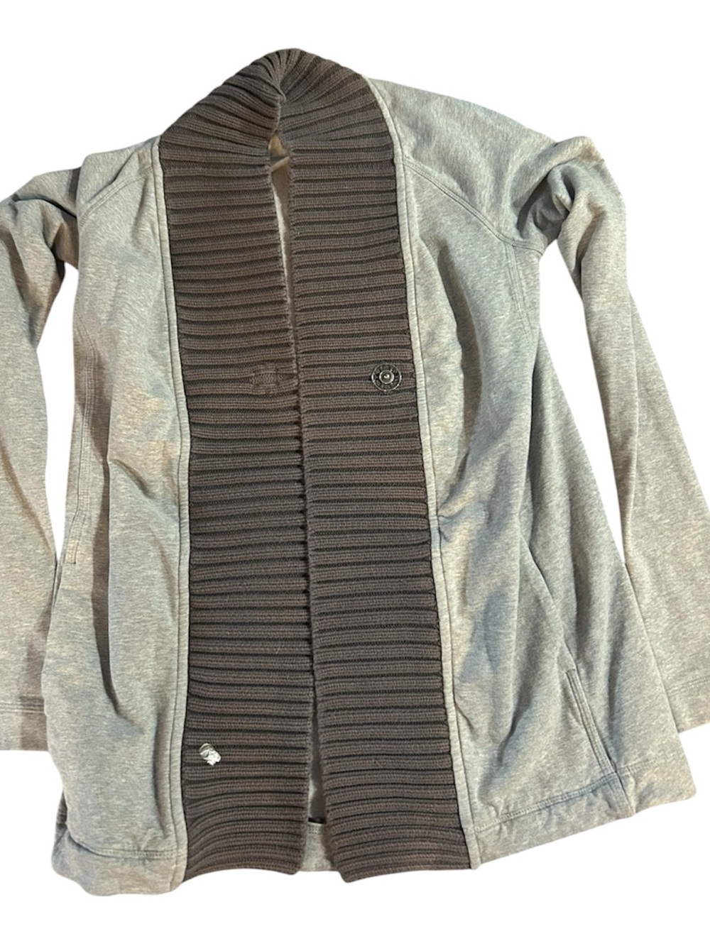 Lululemon Gray  Shawl Collar Cardigan Jacket - Women